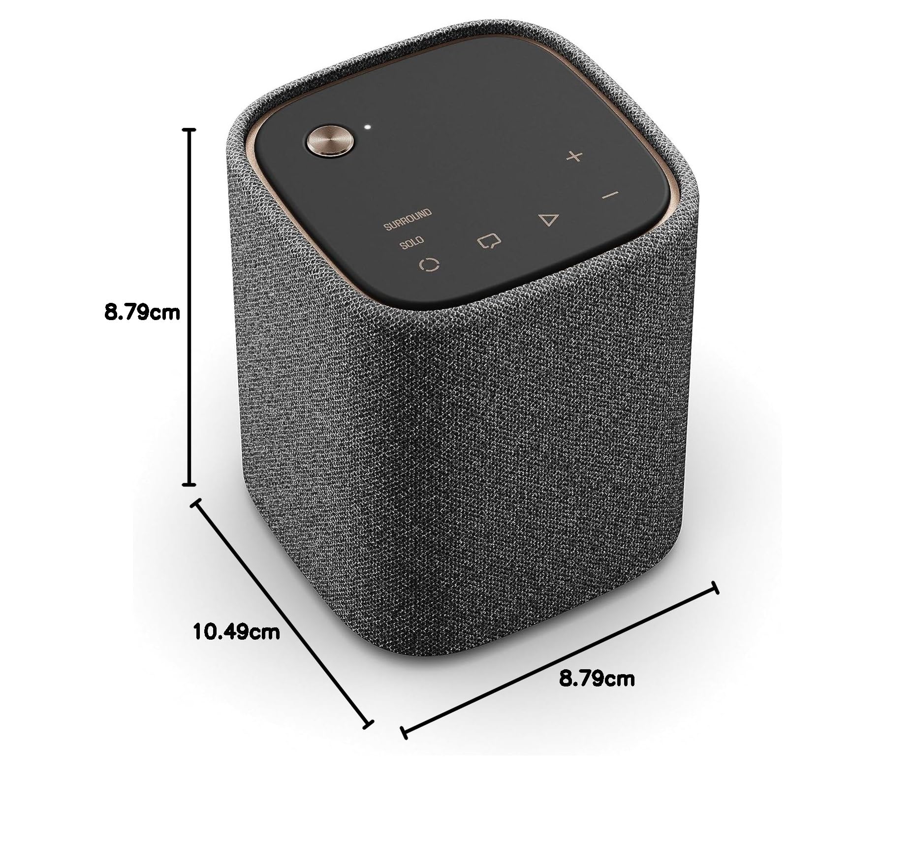 YAMAHA TRUE X 1 A bezprzewodowy przenośny głośnik Bluetooth do Soundbar TRUE X BAR, z wodoodporną i pyłoszczelną konstrukcją, IP67 i Clear Voice, czas pracy do 12 h, węgiel drzewny