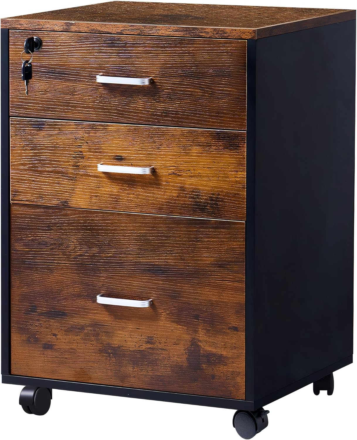 sogesfurniture 3 Drawer Mobile File Under Desk