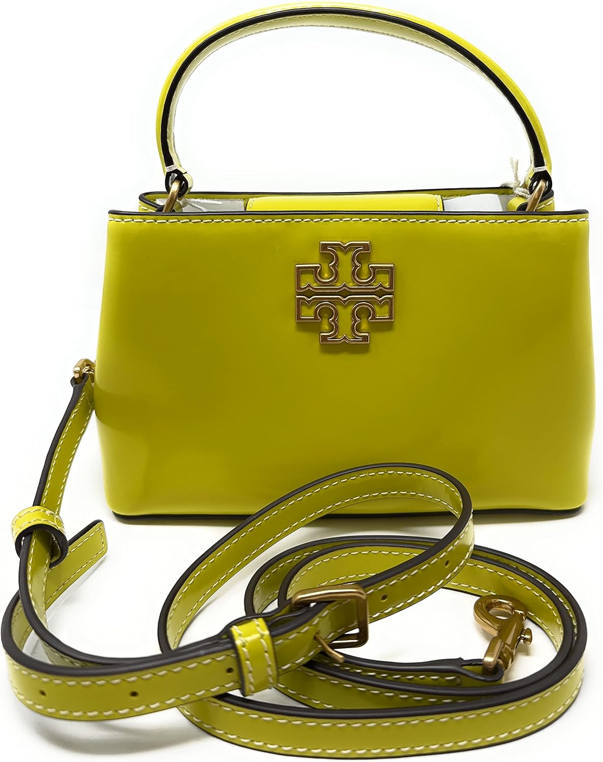 Miniatura 2 de Tory Burch Britten Micro Satchel (Island Chartreuse), Isla Chartreuse
