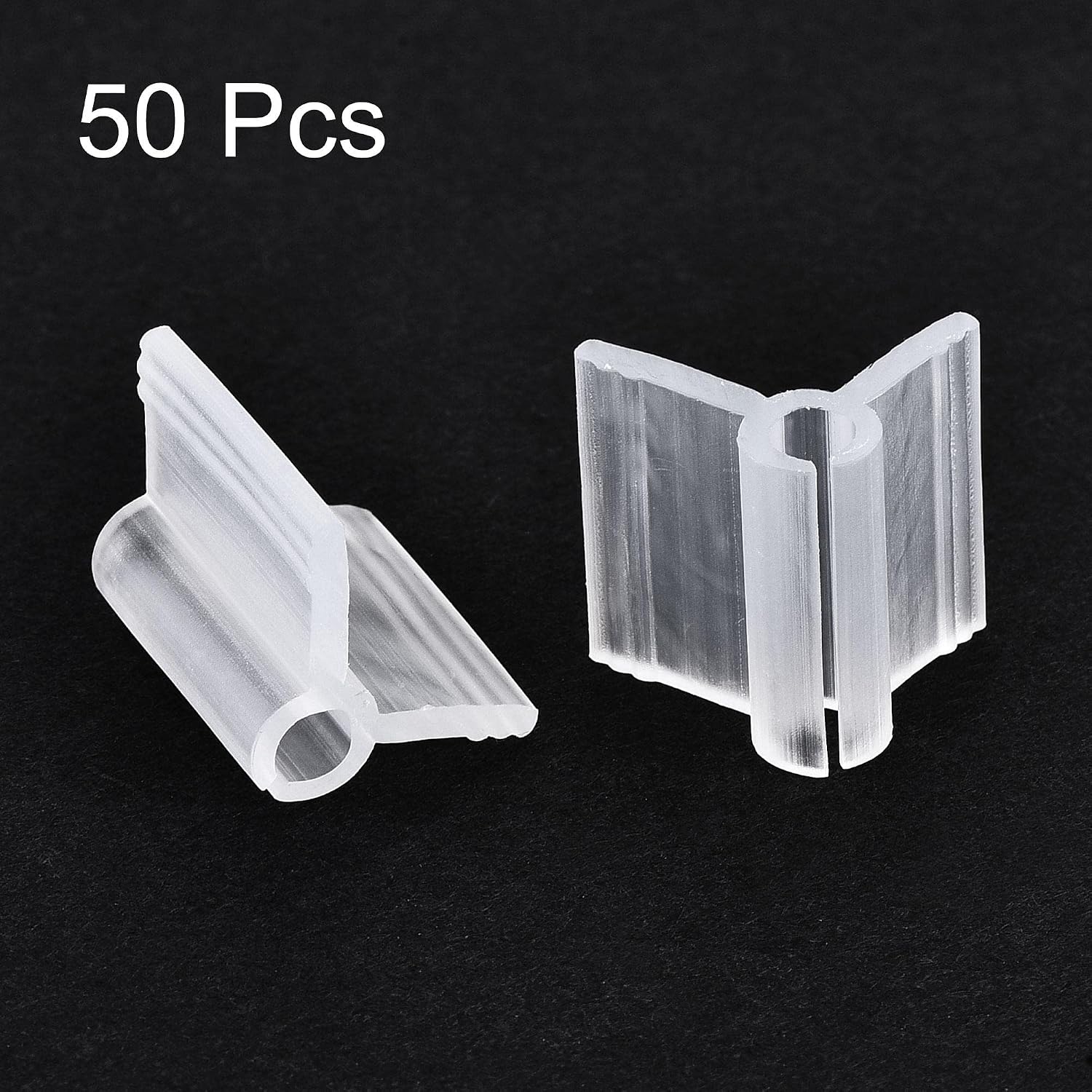 uxcell PE Grafting Clips 3mm for Garden Trellis Greenhouse Clear 50pcs image 3