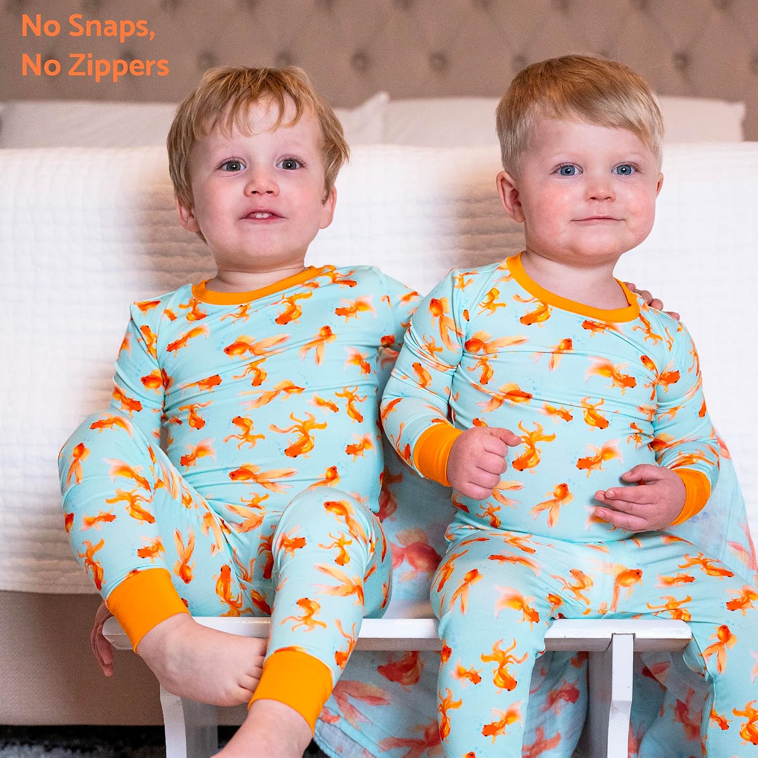 LollyBanks Toddler Pajamas, Two-Piece Long Sleeve Pajama Set, 95% Viscose and 5% Spandex, Toddler Sleepers