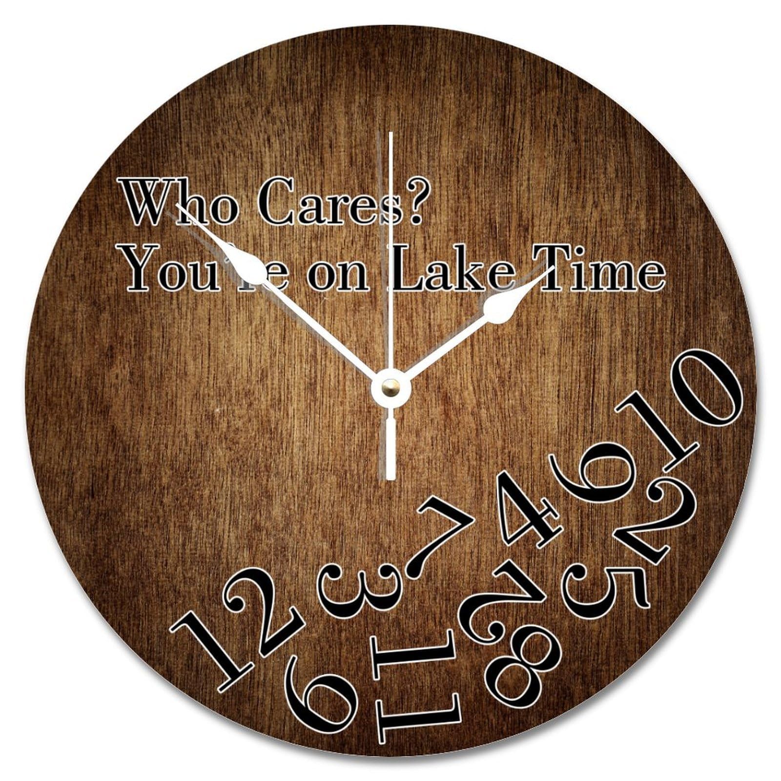 Horloge murale vintage en bois : cadeau départ à la retraite
