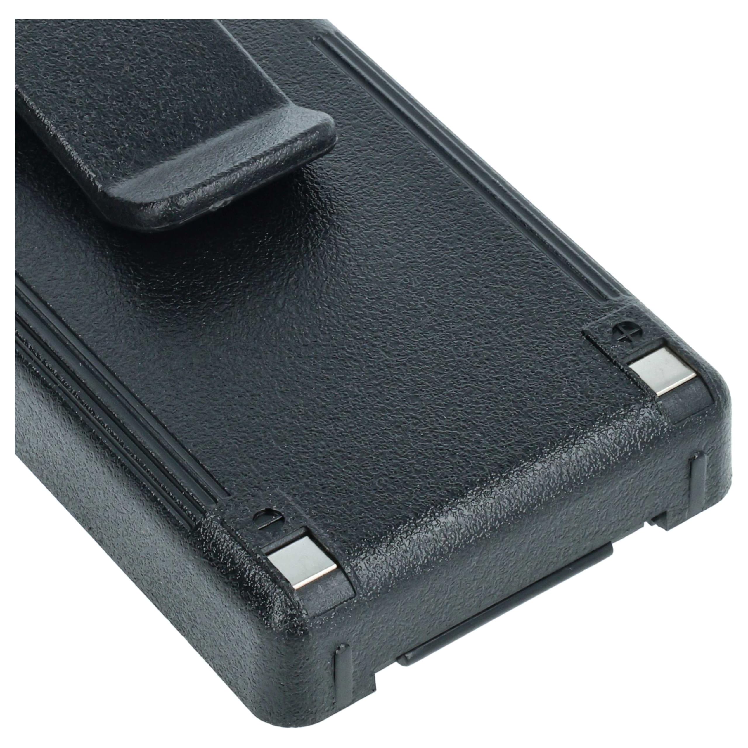 vhbw batteria sostituisce Icom BP-195, BP-196H, BP-196, BP-196R per radio (1650mAh, 9,6V, NiMH) + clip