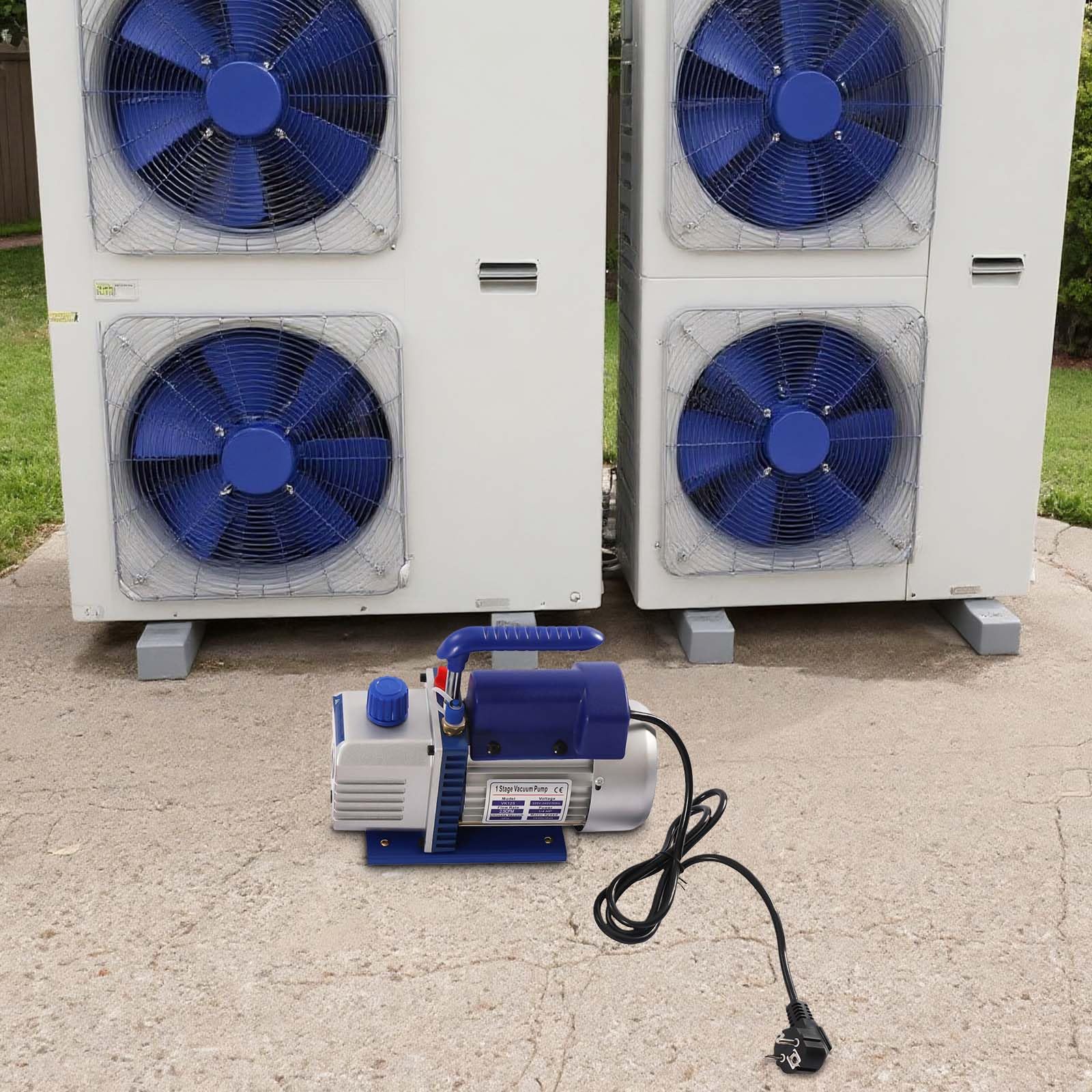 Zestaw manometru z 4-drożnym manometrem i wężem, pompą próżniową do klimatyzacji HVAC, czynnika chłodniczego, narzędzi pneumatycznych, odgazowywania żywicy, pakowania próżniowego i wielu
