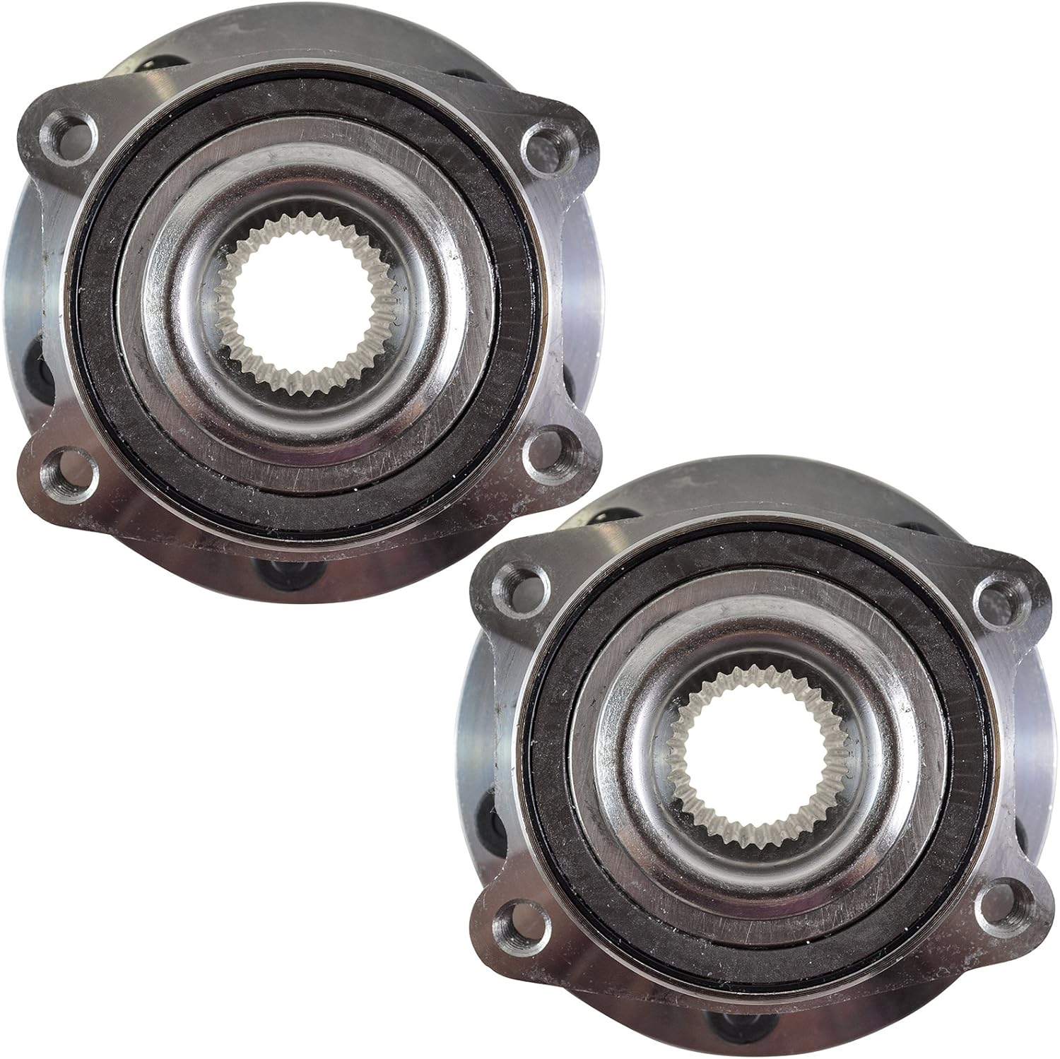 2 Piece Front Wheel Bearing & Hub Assembly Set Compatible with 2011-2014 Chrysler 200 2007-2010 Sebring 2008-2014 Dodge Avenger