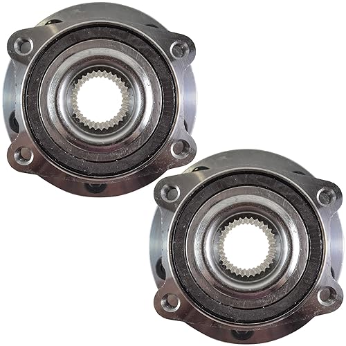 Miniatura 630 de TRQ Juego de 2 rodamientos de rueda delantera y conjunto de cubo compatible con Ford Mustang 2005-2007 2005-2014