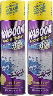 Kaboom OxiClean Foam-Tastic Bathroom Cleaner Citrus Scent 19oz 2-Pack - Soap Scum & Stain Remover