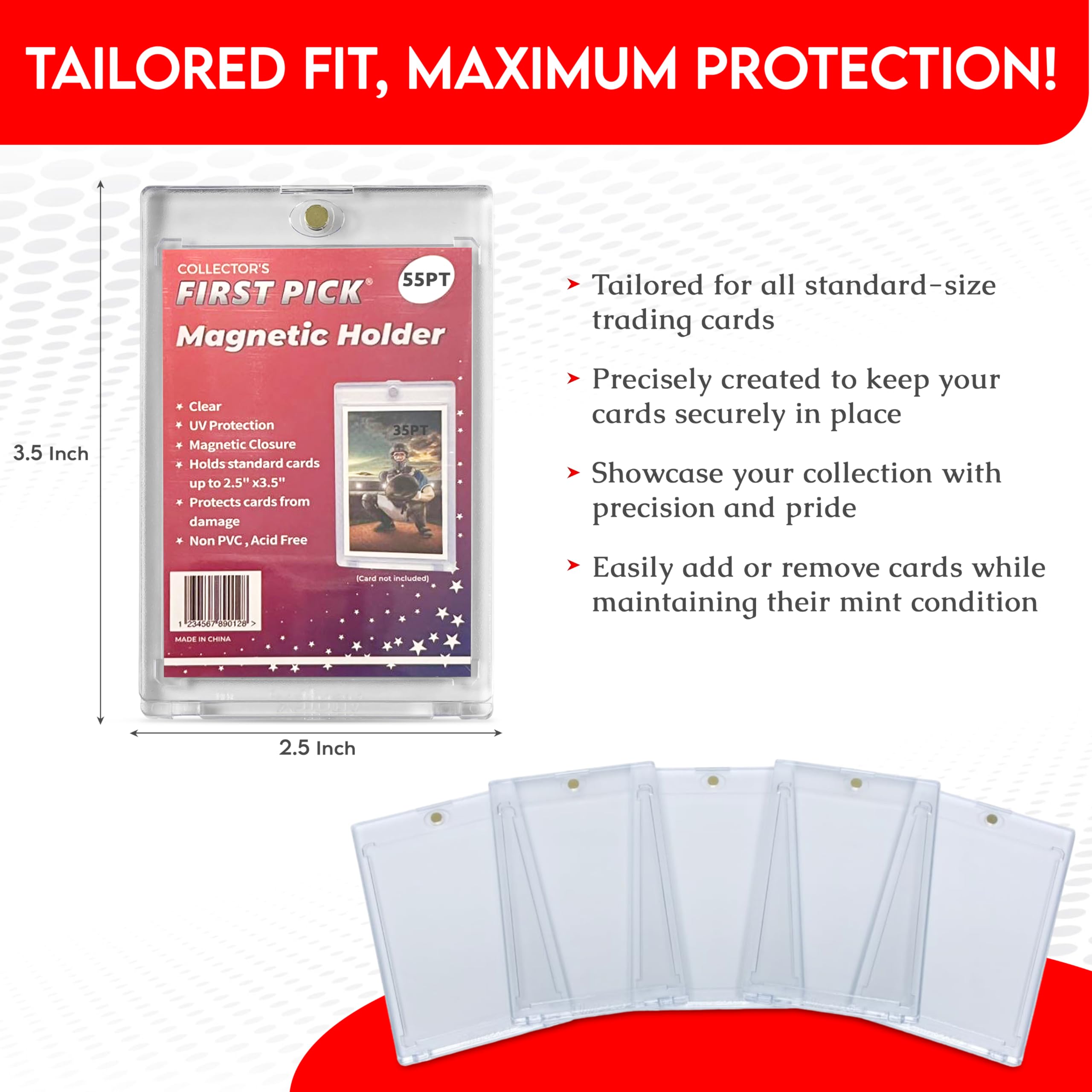 Amazon.com: Collector's First Pick 55PT (5 Pack) Premium One Touch