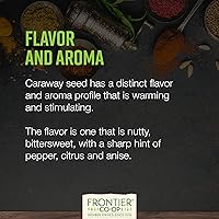 Vista 5 de Frontier Co-op Semillas de alcaravea entera, bolsa a granel de 1 libra, sabor cálido y terroso, semillas de alcaravea orgánicas para pan, cocina