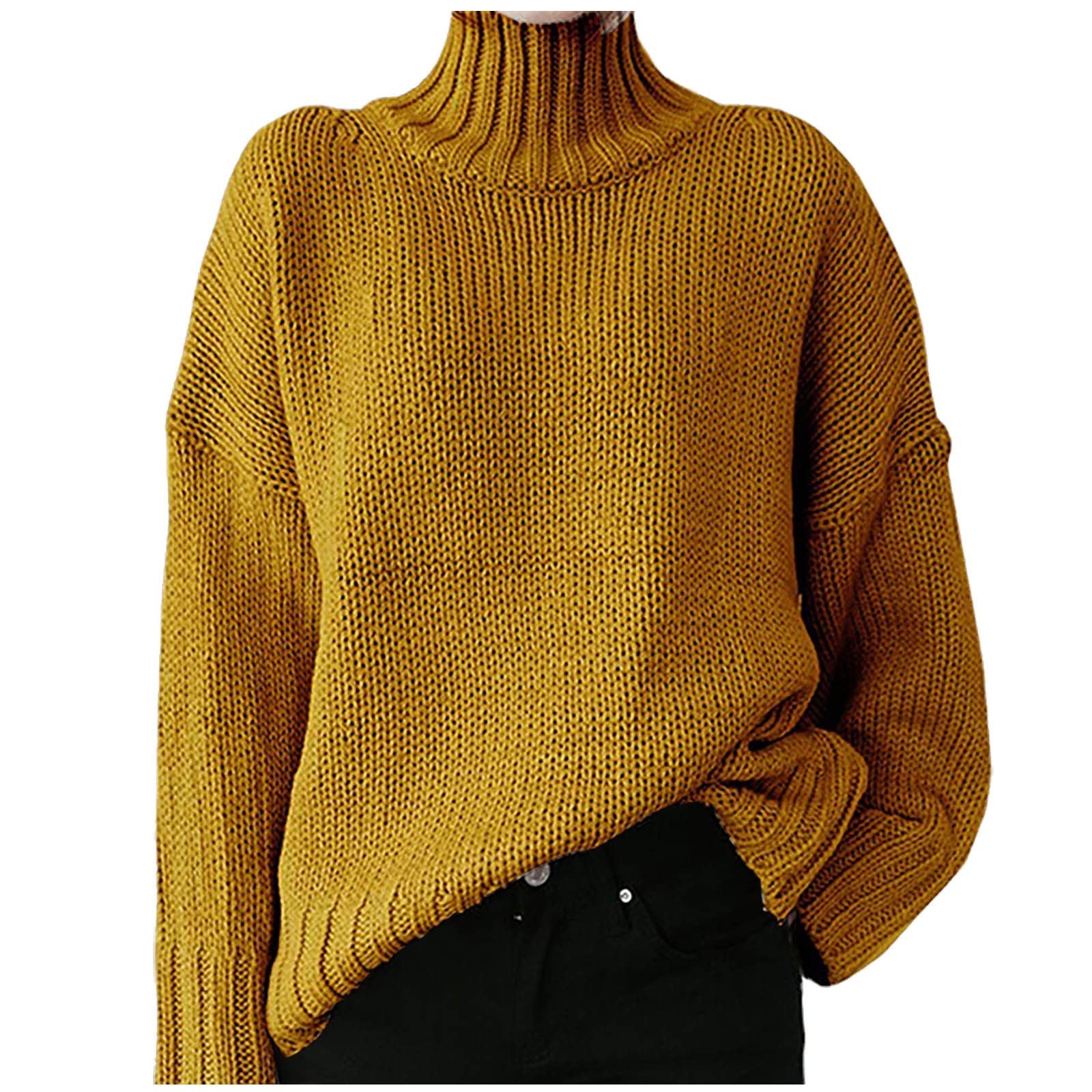Women Shoulder Pad Sweater Top Sleeveless Turtleneck Pullover Sweaters Fashion Dressy Wide Shoulder Knitted Jumper Top