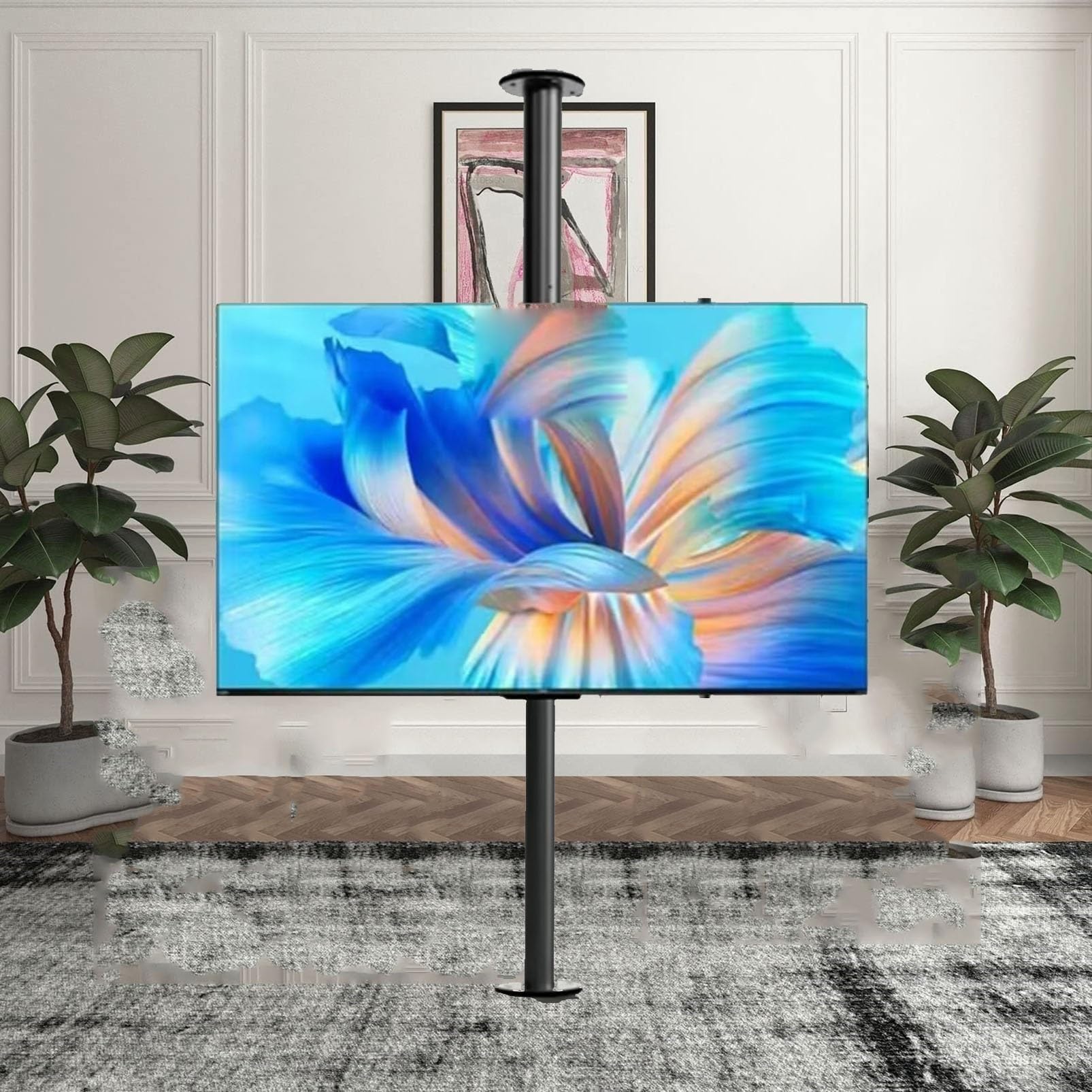 Support mural pour téléviseurs incurvés : supprimez les reflets avec le pivot 360°