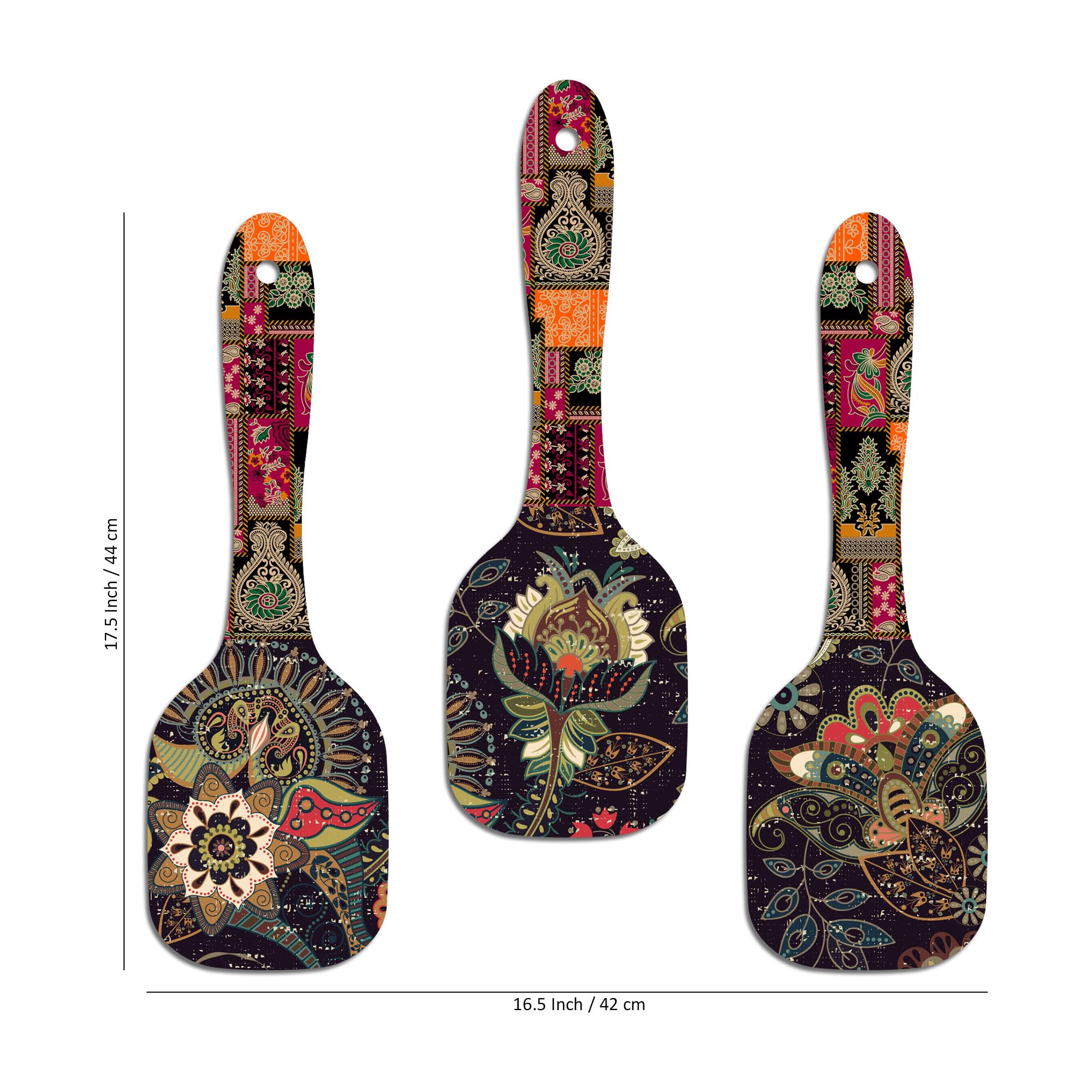 Artvibes Flower Wall Hangings - Set of 3 -5