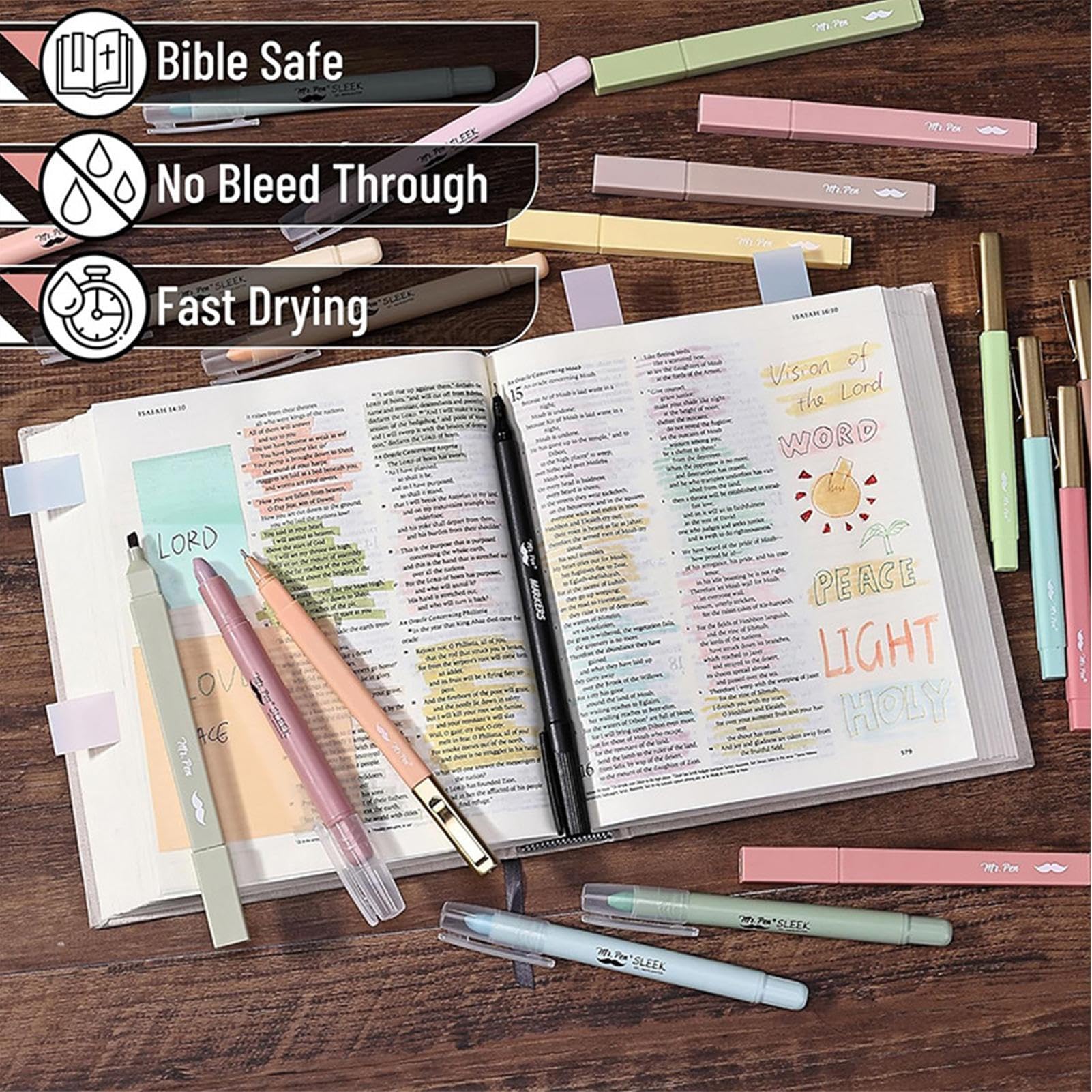 Kit de languettes et de notes adhésives pour livre biblique – Onglets
