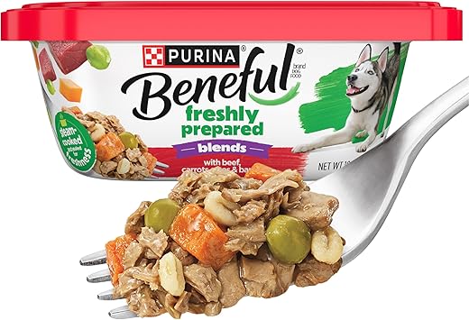 Beneful Purina Beneful Gravy, High Protein Wet Dog Food, Chopped Blends With Beef – (8) 10 oz. Tubs