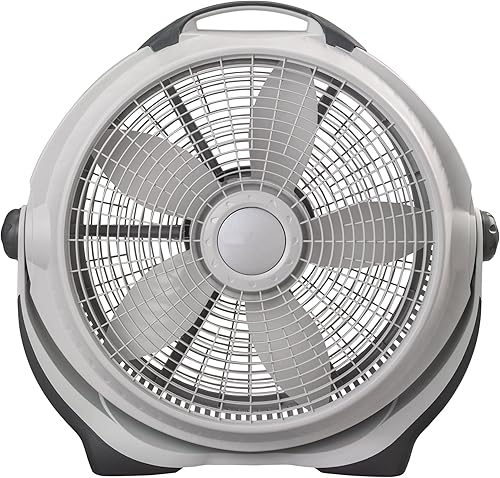 Miniatura 2 de FAUSKE Ventilador de suelo circulador de aire de máquina de viento de 20 pulgadas con 3 velocidades (Color gris)