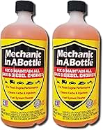 Mechanic in A Bottle for Gas & Diesel Fuel Systems 24 oz - 2 Pack Fuel System Cleaner & Stabilizer for Peak Engine Performance