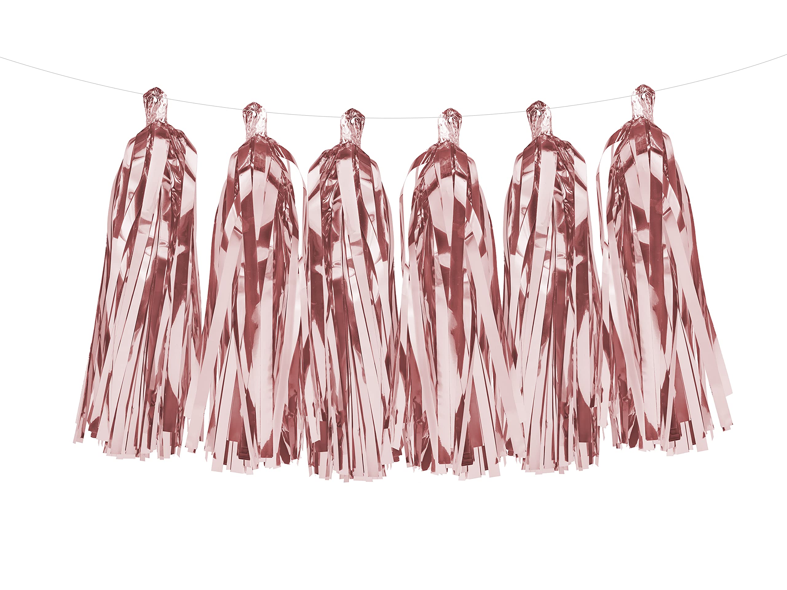 Partydeco Gold Garland Tassels Rose Pack Of 12/200 Cm