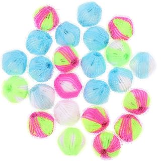 OSALADI Bolas de lavagem de lavanderia, 24 peças reutilizáveis, bolas de limpeza de lavanderia, removedor de fiapos, bola de secador de pelos de animais de estimação para máquina de lavar, roupas e tapetes