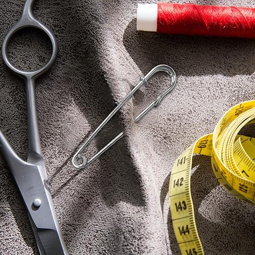 Miniatura 6 de WISYOK 48 pasadores de seguridad resistentes de varios tamaños de 2, 2.8, 3 pulgadas, pasadores de seguridad grandes, paquete de 48 pines fuertes y