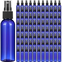 Nuogo 90 Pack 4 Oz Plastic Mini Spray Bottles Reusable Travel Size Perfume Refillable Mist Sprayer Empty Bottle for Essential OilBlue
