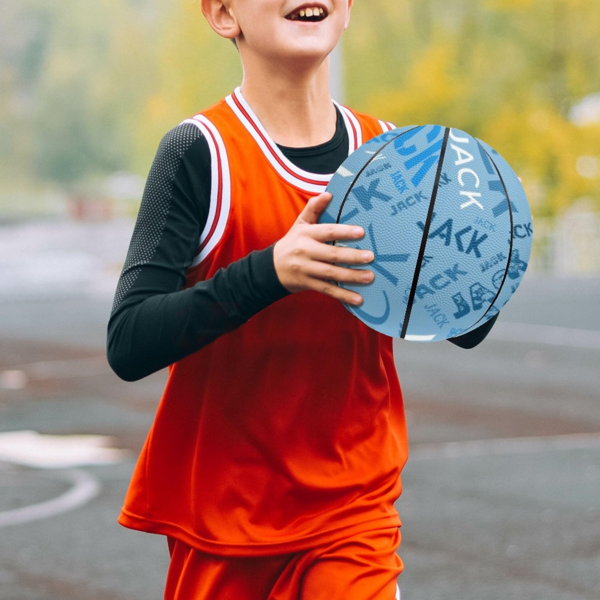 Ballon De Basket Personnalisé Avec Nom - Taille 5 Ou 7 - Cadeau Unique Pour Joueurs
