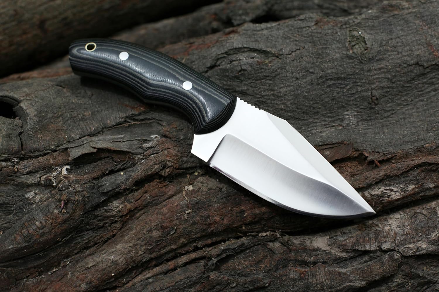 GCS Handmade D2 Tool Steel Tactical Hunting Knife with Leather Sheath and Full Tang Handle Designed for Hunting and Camping & EDC GCS 762