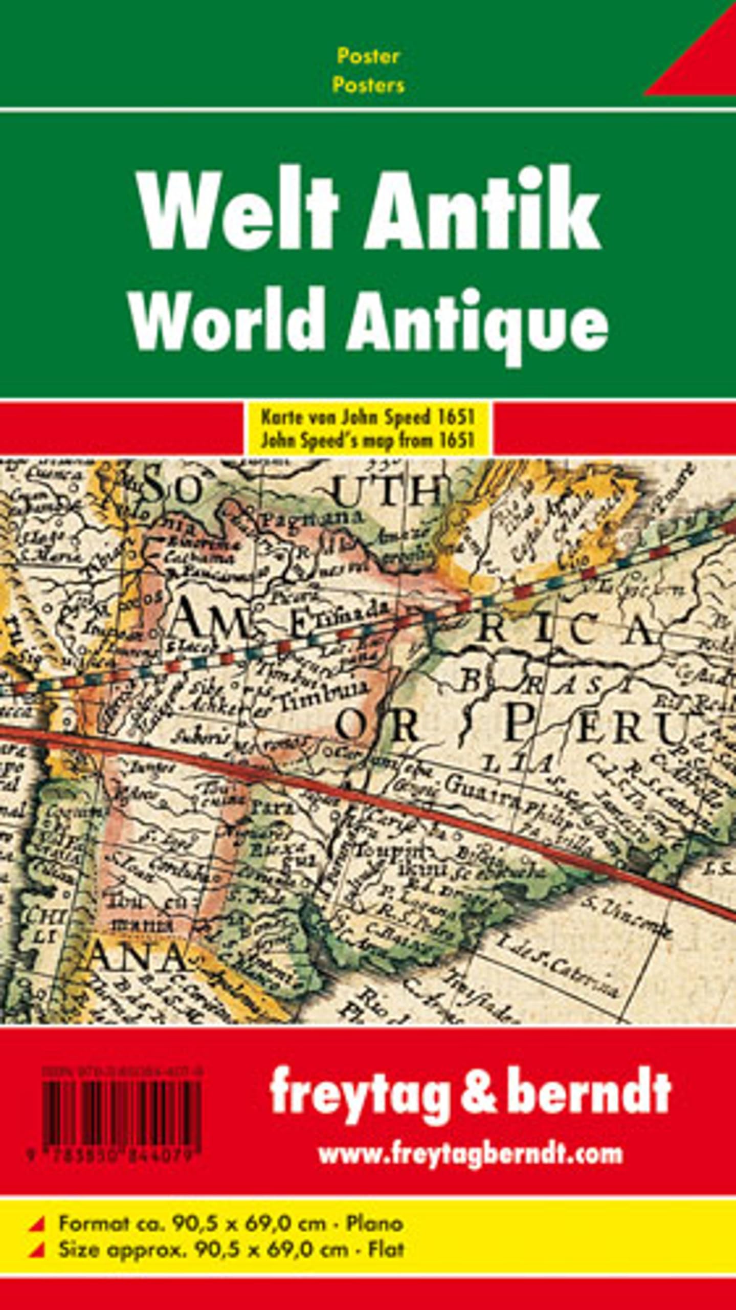 World antique, map from John Speed 1