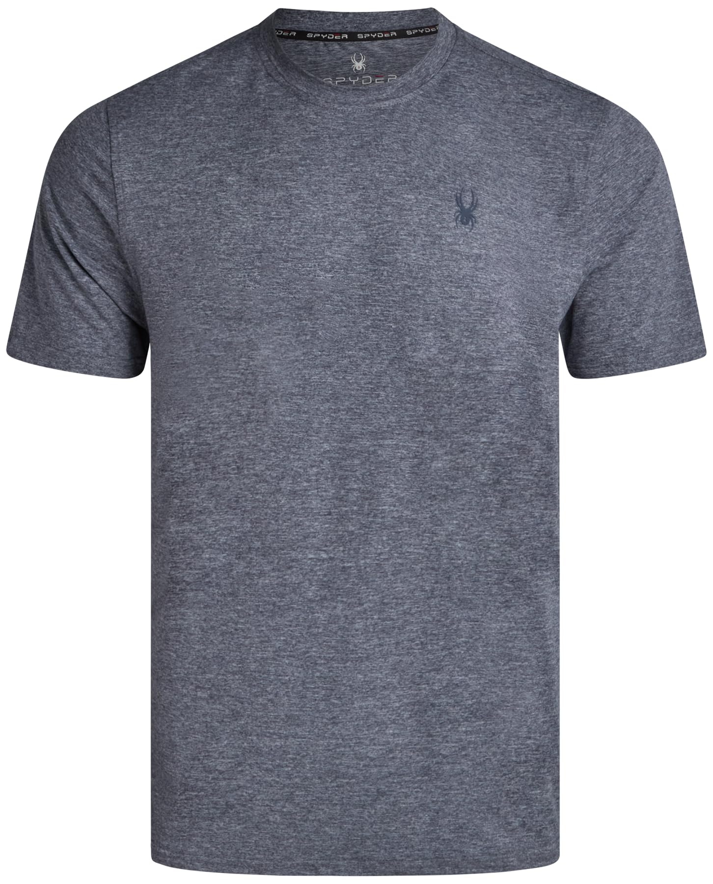 Spyder Mens T Shirt - Athletic Performance Short Sleeve Running Workout Tee - Moisture Wicking Crewneck Shirts for Men
