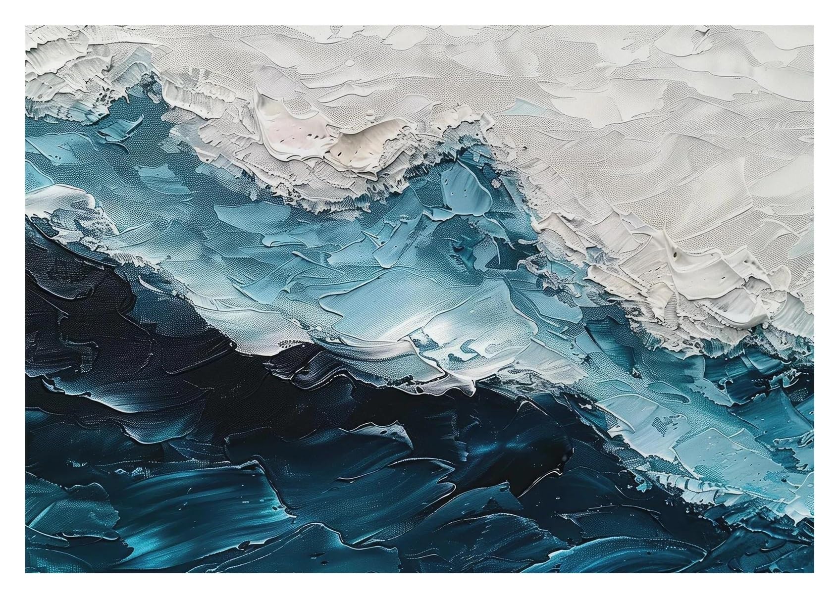 Peinture à l'huile sur toile pour apaiser votre esprit dans la chambre