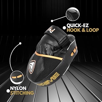 Kids Boxing 6 Pieces Set Uniform top & Short Boxing Gloves Black 1021 Focus Pad Black 1109 wrap-Skipping Rope & Keychain-Professional Accessories kit for Sparring Sports 6OZ