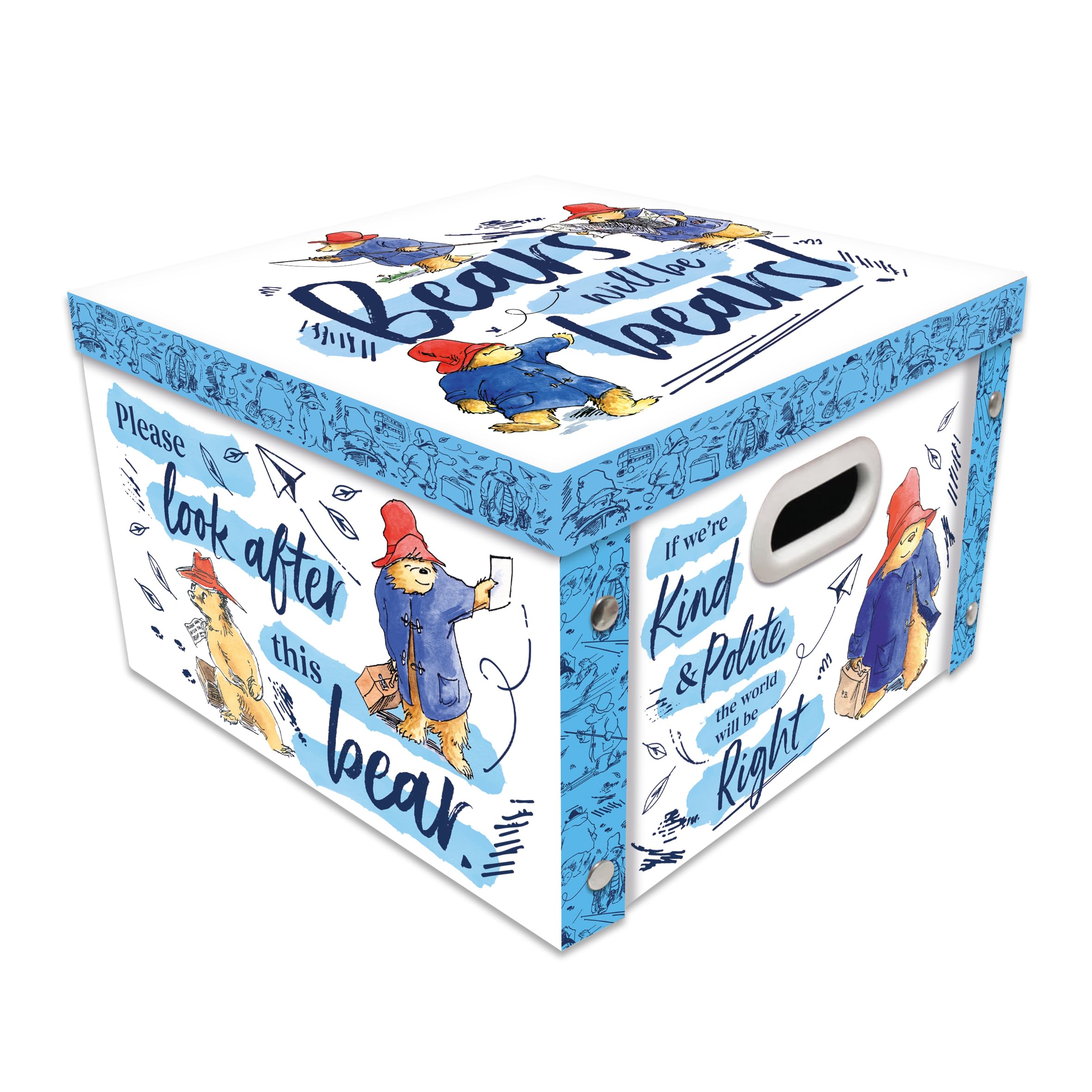 Robert FrederickPaddington Collapsible Storage Box - Large, Blue