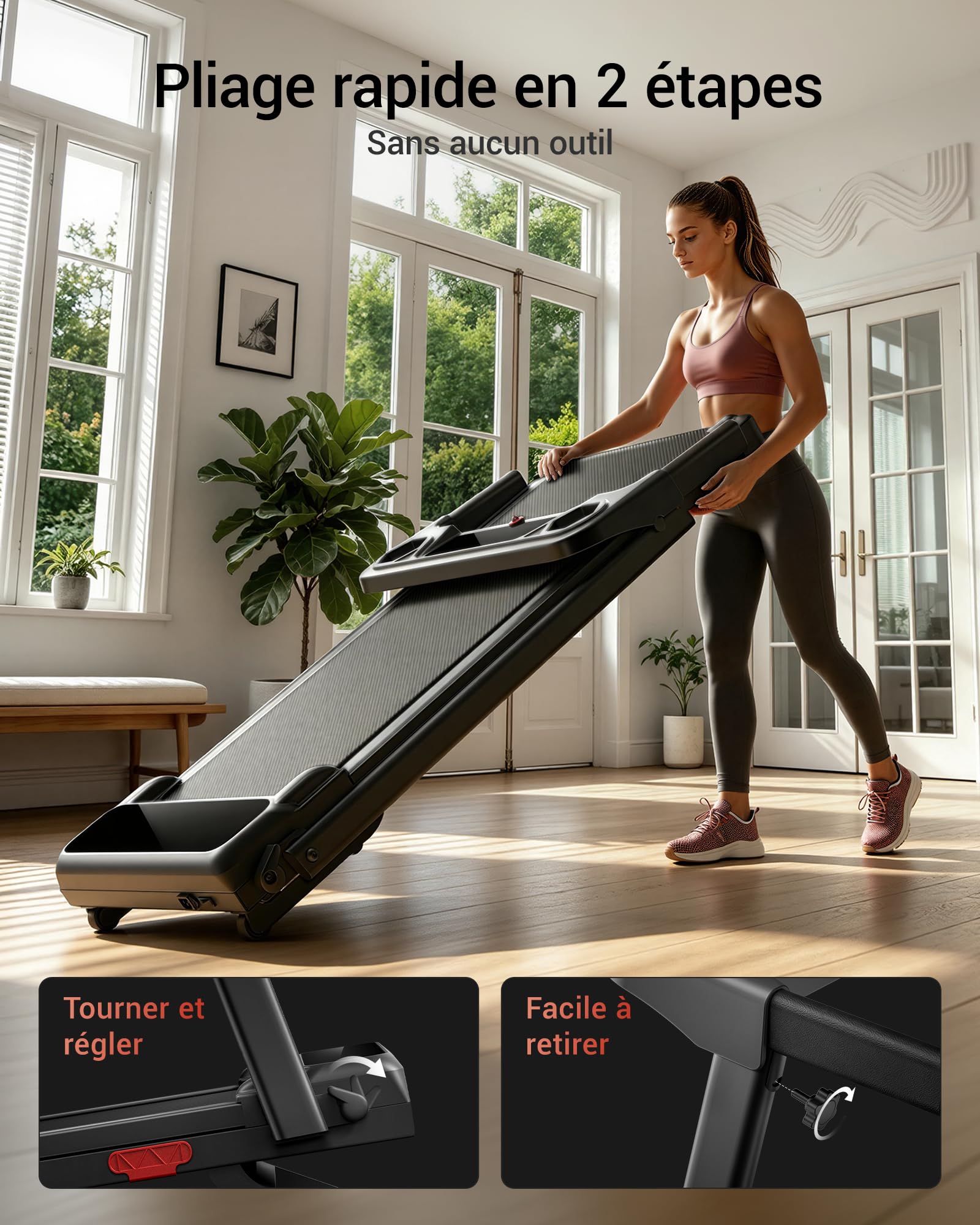 LONTEK Tapis de Marche Inclinable 18% Auto