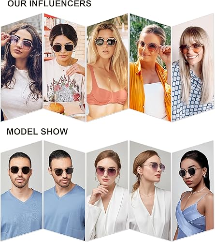 Miniatura 4 de SOJOS - Lentes de sol clásicos cuadrados para mujer y hombre con bisagra de resorte SJ1137