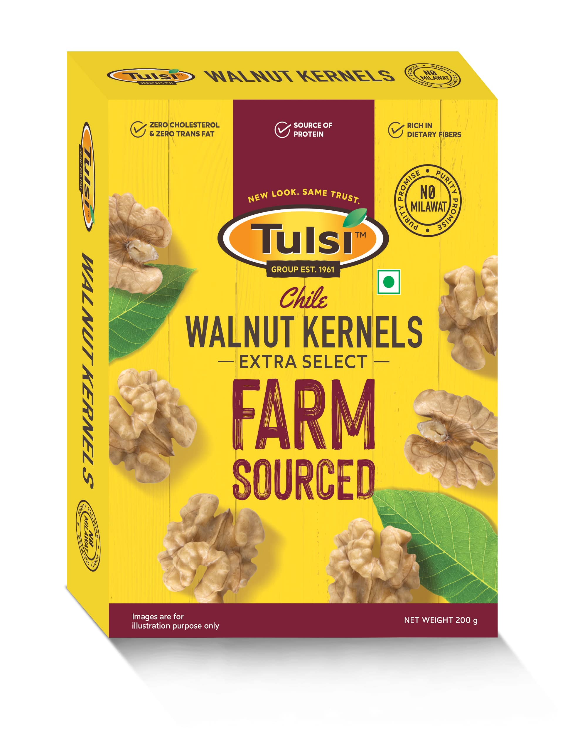 Tulsi California Walnuts Kernels Extra Select 200g | Large Size | Inshell Walnuts Akhrot | Delicious & Crunchy Walnuts | High in Protein & Iron | Premium Akhrot | Rich in Omega-3 (B0776TMDD5) Amazon Price History, Amazon Price Tracker