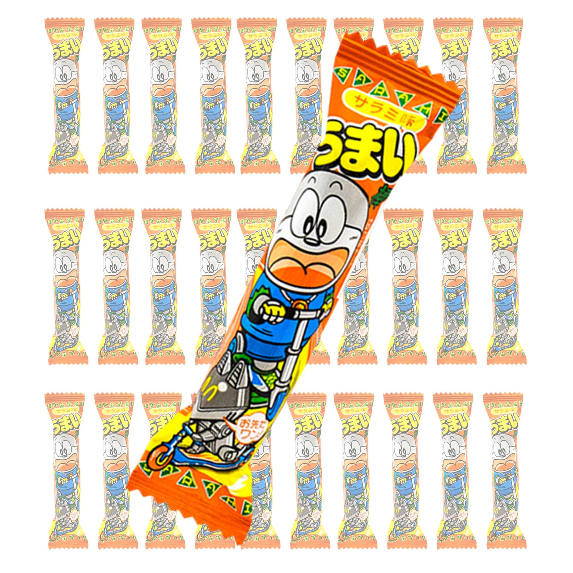 Amazon.co.jp: うまい棒 【 サラミ 90本 】 うまいぼう 業務用