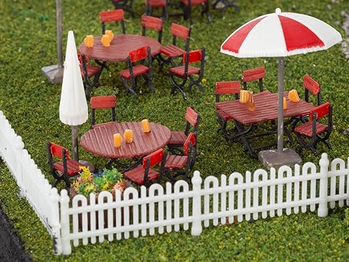 Miniatura 10 de Lionel Anheuser-Busch Biergarten HO Gauge Kit de construcción de tren modelo