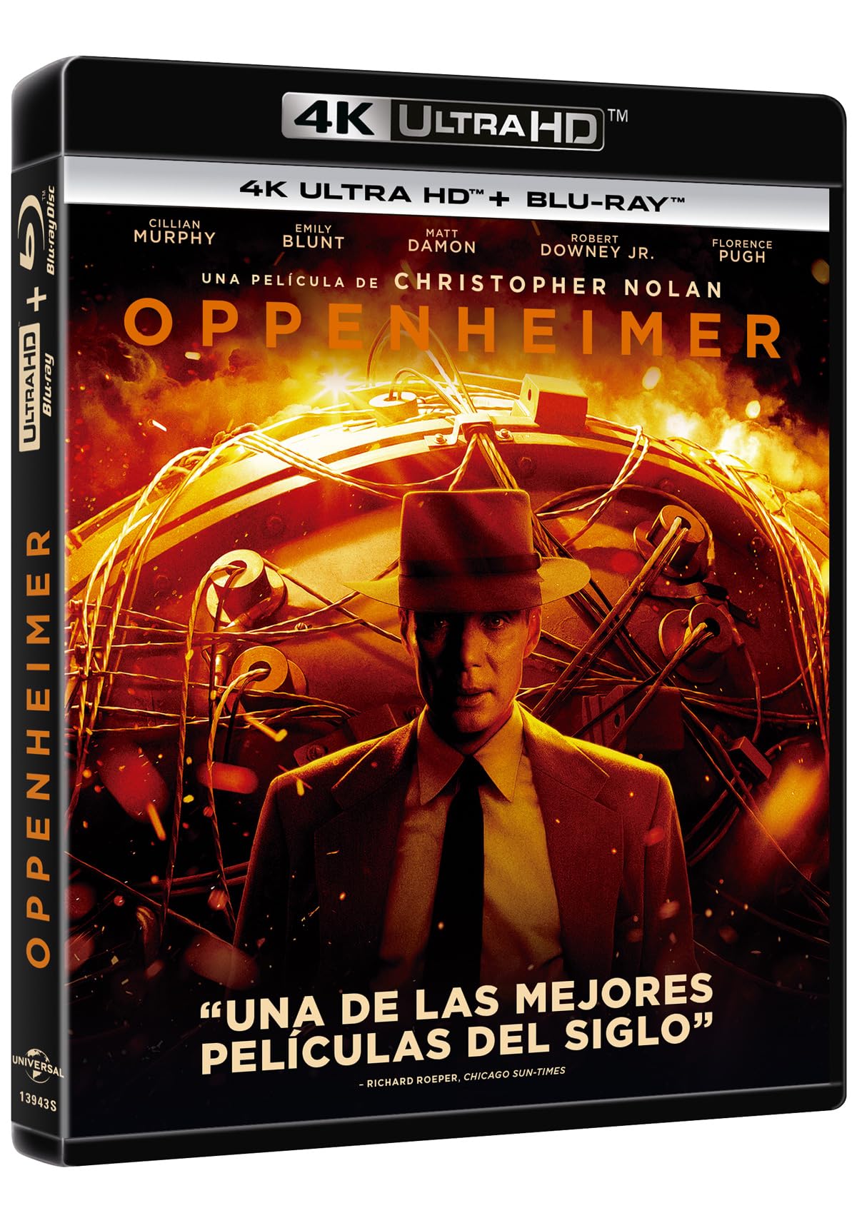 Oppenheimer 4K ultra hd blu-ray extras pelicula historica tres discos