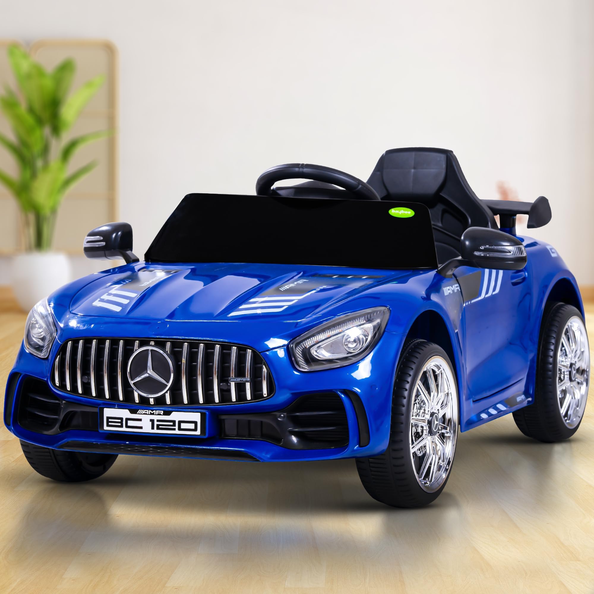 BAYBEE Spyder Pro Battery Operated Car for Kids, Baby Rechargeable Big Battery Ride on Toy Kid Car with Music & Light | Electric Car for Kids to Drive 2 to 6 Years Boy Girl (Spyder Blue)-image-40
