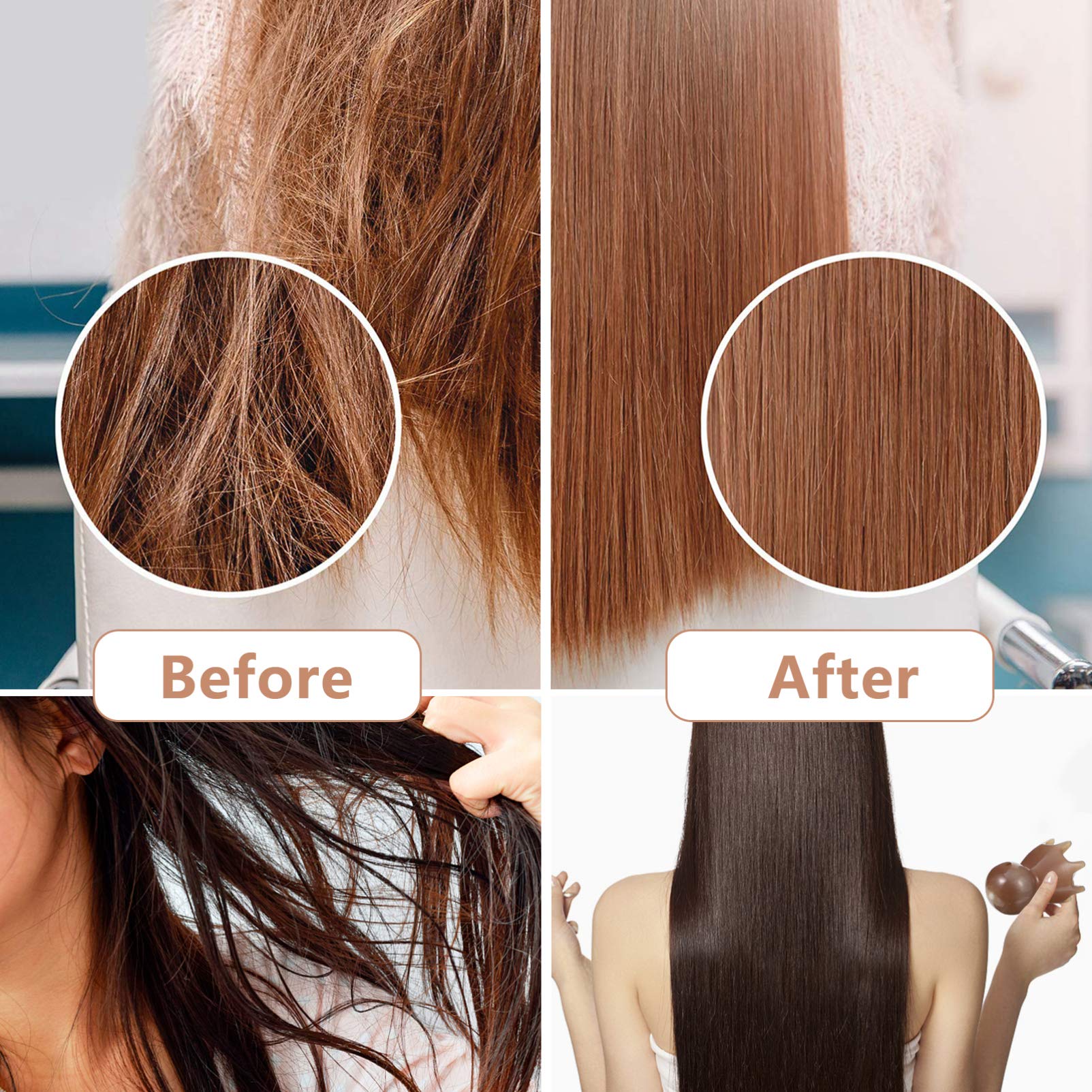 Baluue Massagekamm Aus Yakhorn Für Haarpflege Und Kopfhautmassage Antistatischer Kamm Mit Schabemassagefunktion Langlebiges Naturprodukt
