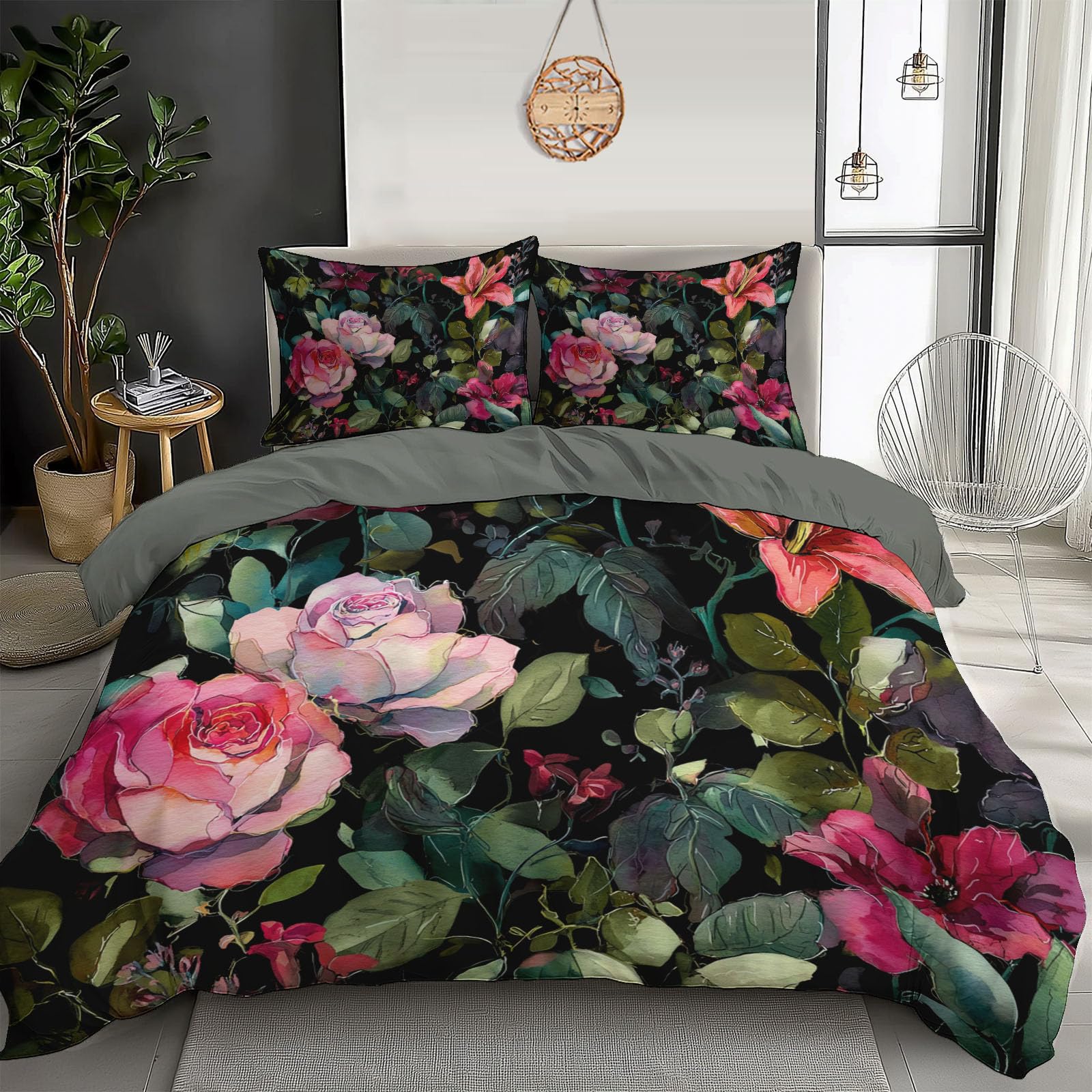 Housse de couette 240x260 cm microfibre grand lit pour ne plus avoir les pieds découverts