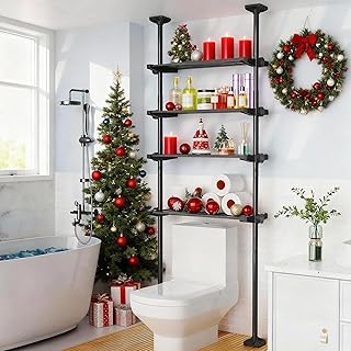14 Bathroom Cabinets Ideas for Better Storage and Clean Lines 136 Over The Toilet Storage Shelf, 4-Tier Adjustable Over Toilet Bathroom Or...