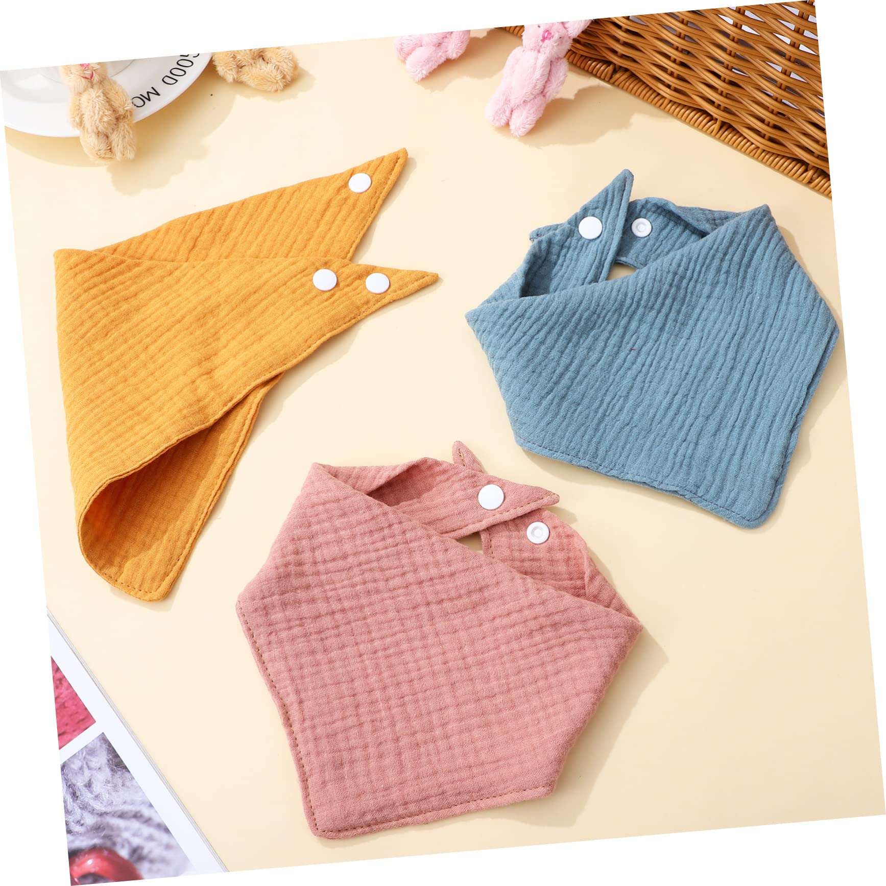 TOYANDONA 12 Stück Schutztuch Lätzchen Für Neugeborene Beißlätzchen Sabberlätzchen Dreieckslätzchen Bandanas Für Neugeborene Lätzchen Für Neugeborene Lätzchen Zum Lätzchen