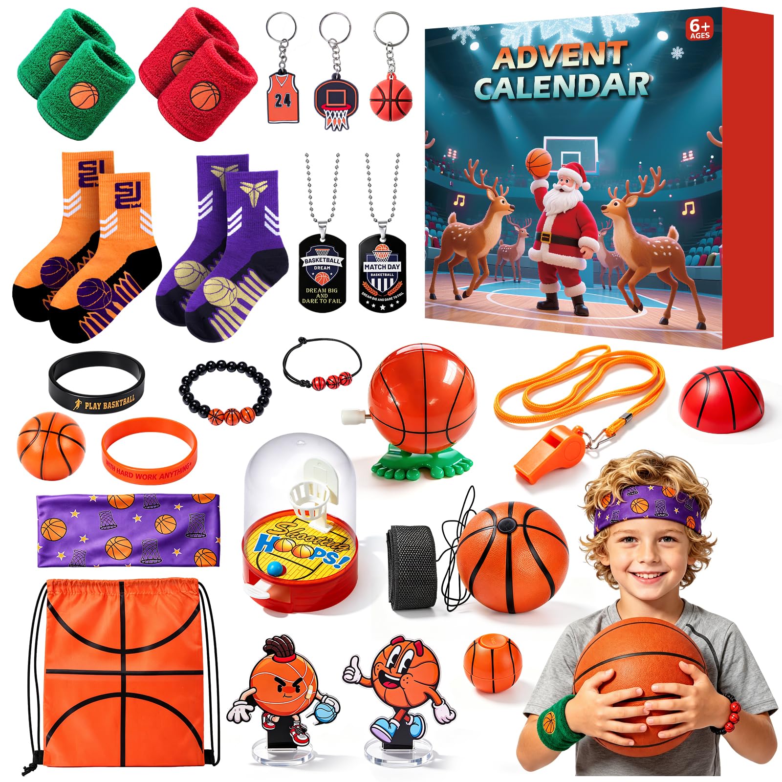 Adventskalender 2026 Basketball-Sport-Überraschungsset — Produktabbildung