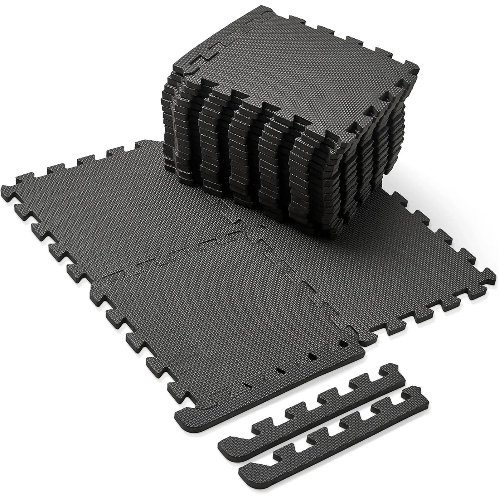 Tappeto Da Fitness A Puzzle Tappetini con cuciture da 18 pezzi, piastrelle morbide e antiscivolo for il fitness domestico