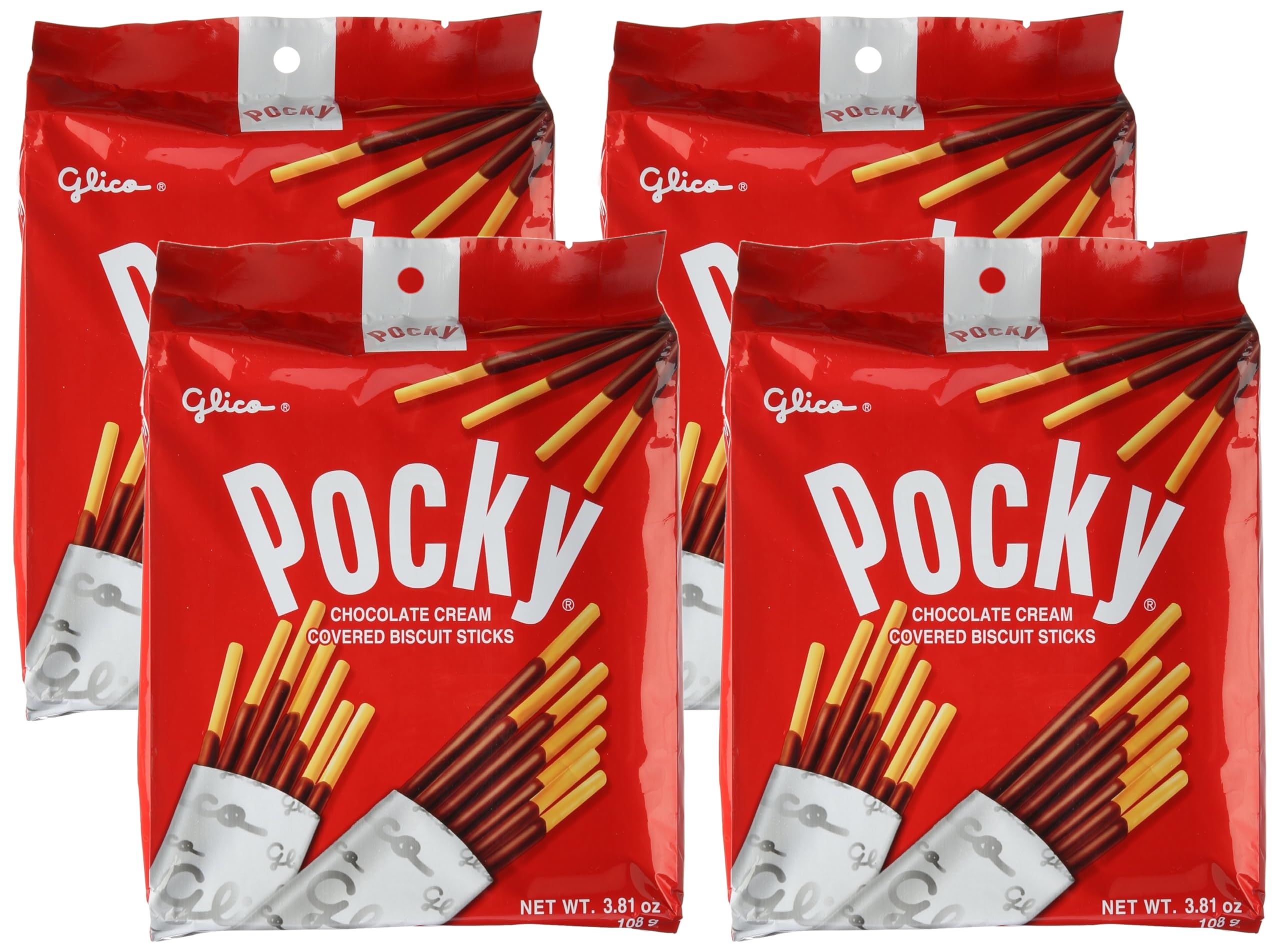 Amazon.com: Glico Pocky, Chocolate Cream Covered Biscuit Sticks (9