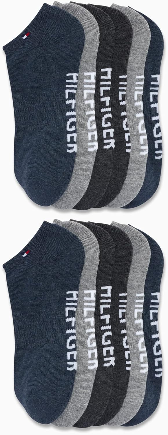 Tommy Hilfiger Men's Athletic Socks - Cushion No Show Socks (12 Pack) - Image 3