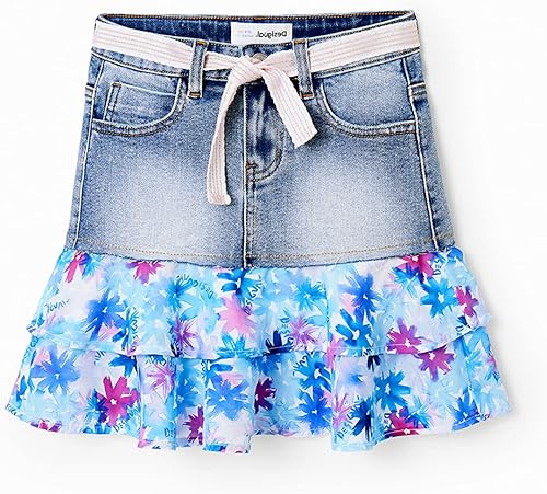 Vista 2 de Desigual Girl Denim Skirt Evase