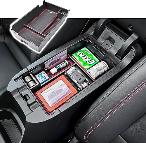 Bandeja organizadora de consola central compatible con accesorios Chevy Equinox 2018 2019 2020 2021 2022 2023 2024, bandeja de inserción para