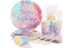 Happy Birthday Party Decorations Plates and Napkins