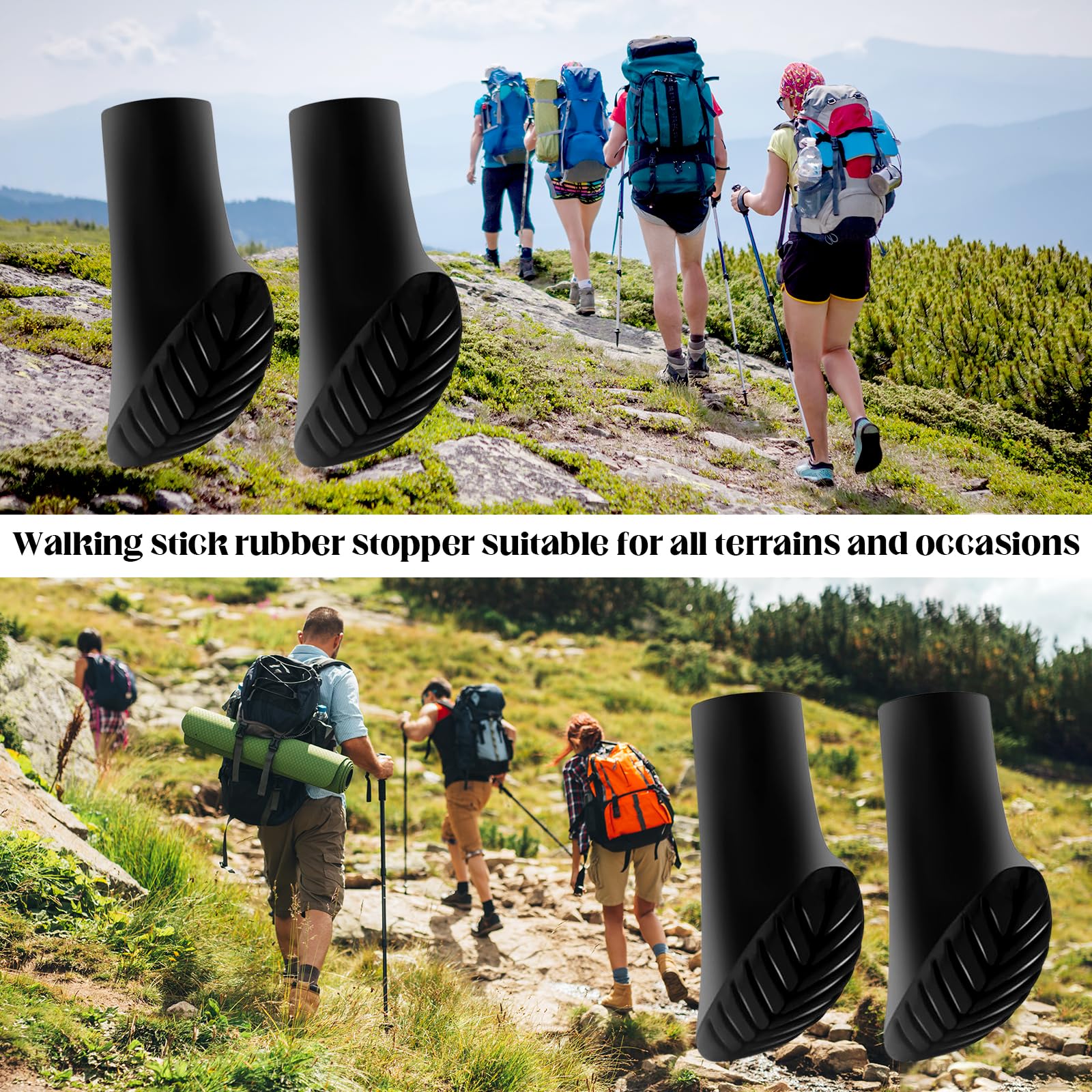 ENSEMBLE DE REMPLACEMENT 8 pi ces embouts de poteau de trekking